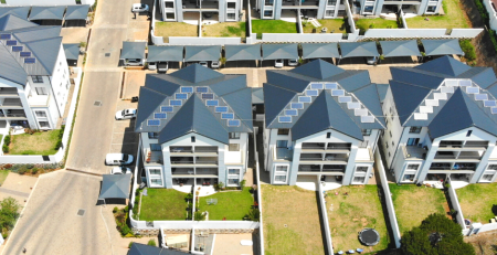 Solar panels on roofs