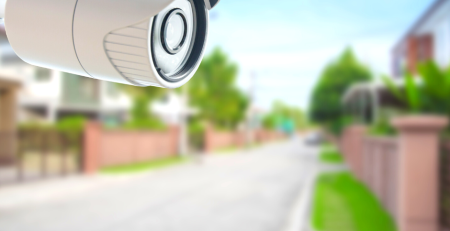 Security camera in a complex