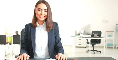 Professional smiling woman