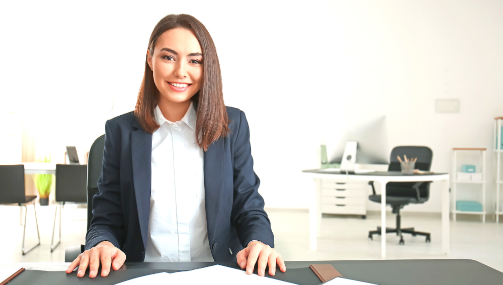 Professional smiling woman