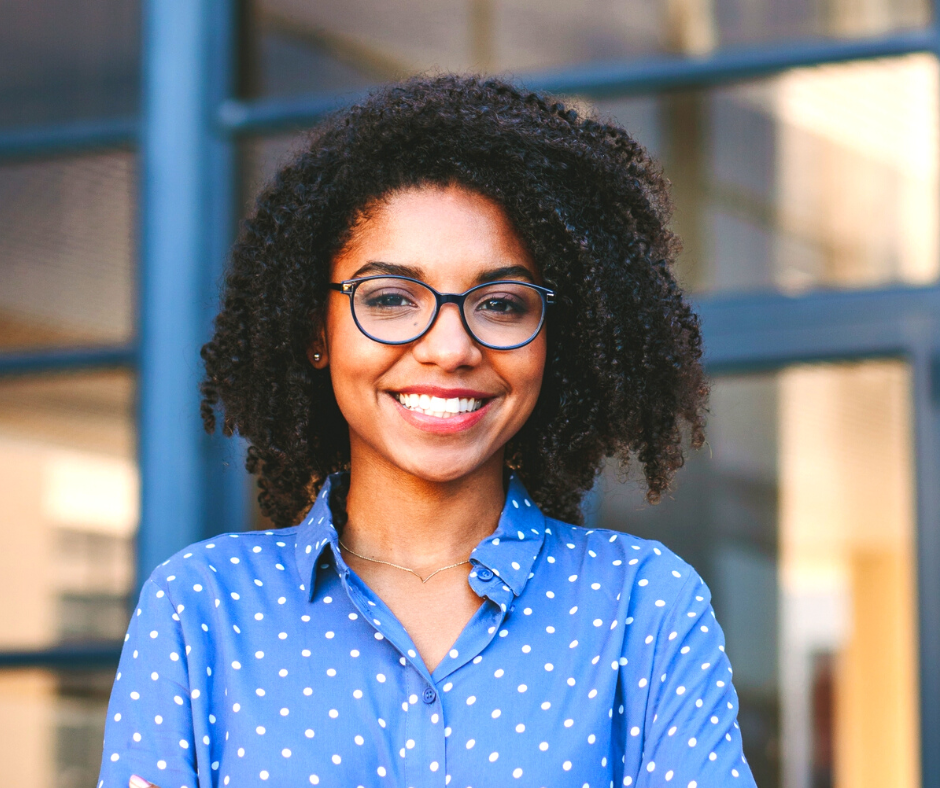 Smiling, professional African woman