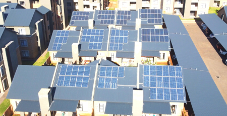 Solar panels on complex rooftops