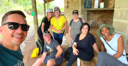 Group of smiling volunteers